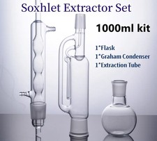 1000ml 3pcs Soxhlet Extractor