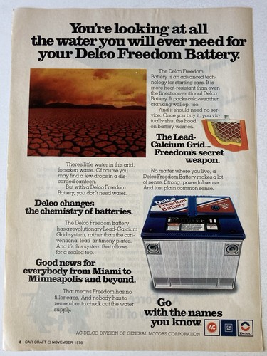 1976 delco freedom battery - 1976,