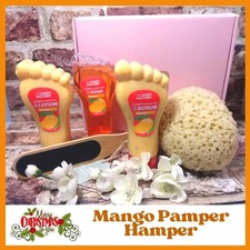 Foot Pamper Hamper - Mango Foot Feet Gift Set - Gift - Foot Soak Scrub Gift Box