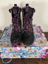 Irregular Choice Quick Getaway Bordo, Size 5 Uk Euro 38 VGC