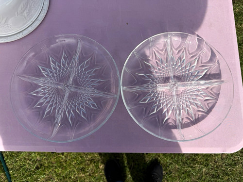 Large clear glass - clear, round