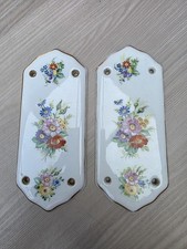 2 x Antique Vintage Floral