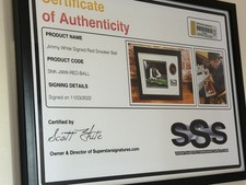 Jimmy White Signed Snooker