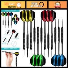 12 Pack Steel Tip Darts Set -