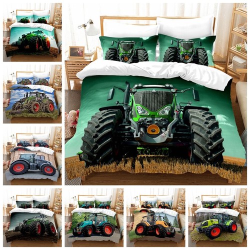 Bulldozer tractor quilt duvet - tractor,