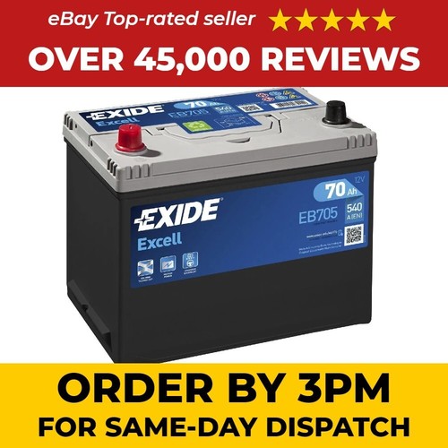 Eb705 exide excell - eb705, 540cca