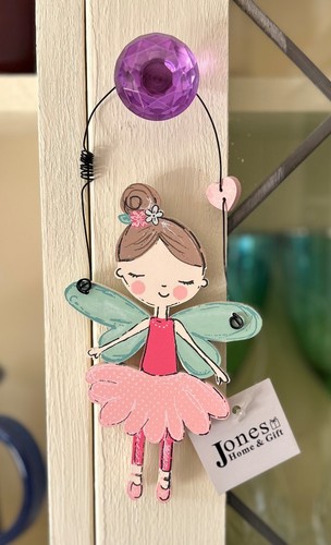 Hanging wooden fairy plaque - fairy,