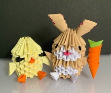 3D Origami Easter Chick &