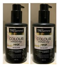 2x Tresemme colour enhancing mask Ash Blonde Colour pigments Argan Oil 200ml