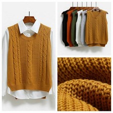 Women Knit Vest Jumper