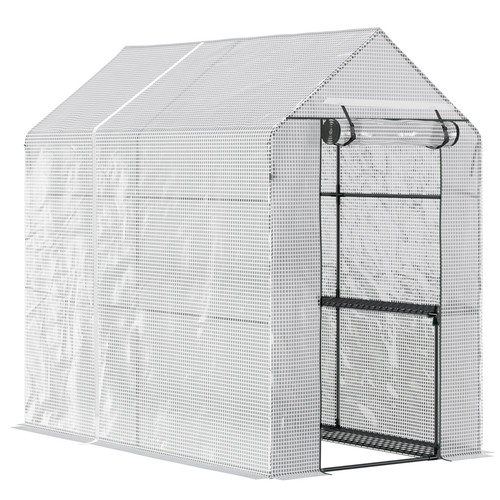 Walk greenhouse steel frame - in,