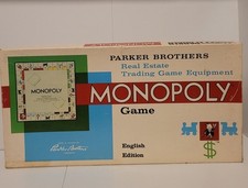 Parker Brothers Monopoly Board