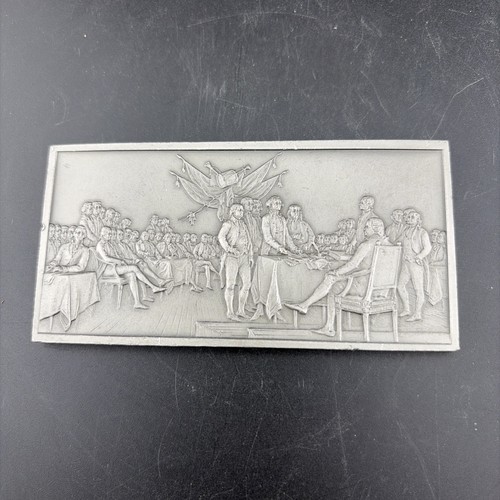 Fine pewter 1776 signing - signing, of