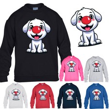 Red Boys Sweatshirts Dog Lover