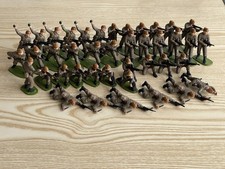 Vintage 1970s, Airfix WW2 British Commandos & Paratroopers, Painted Toy Soldiers