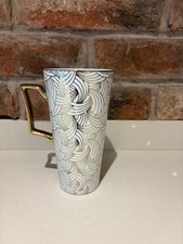 Fox And Ivy Gold And White Latte Mug Cup 