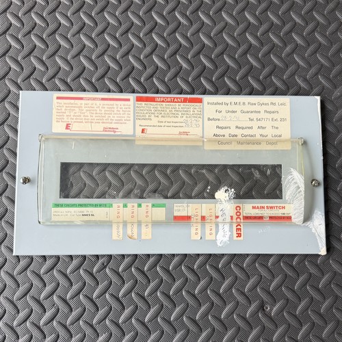 Wylex fuse board consumer - wylex, unit