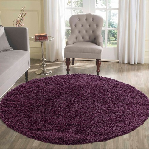 Shaggy rugs circular round - rugs,