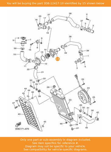 Yamaha housing thermostat - housing,,