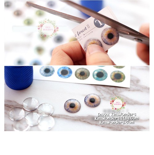 Blythe doll eye chips - doll, 14mm