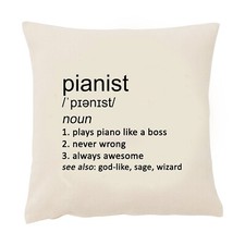 Pianist Cushion Cover Funny