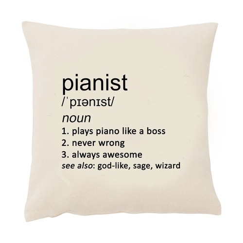 Pianist cushion cover - pianist,