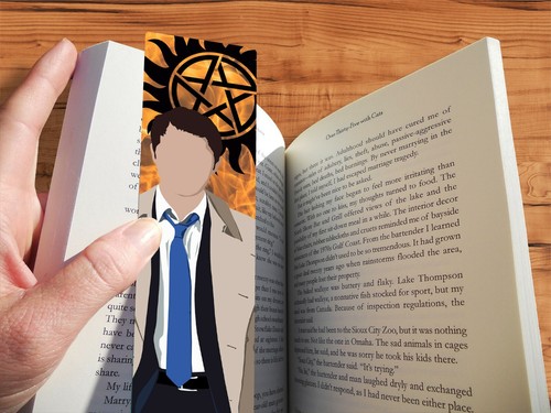 Castiel supernatural bookmark - castiel,
