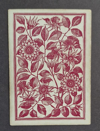 Antique playing card - x,