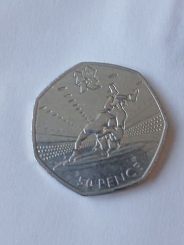 Olympic 50p wrestling coin - 50p,