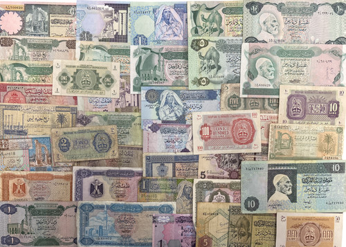 Libyan dinar bank notes - libyan,