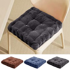 2pcs Chair Seat Pad Soft Garden Kitchen Dining Room Thick Booster Cushion Pads