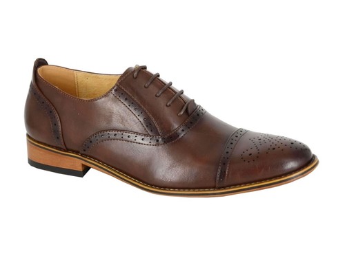 Mens capped oxford brogue - oxford,