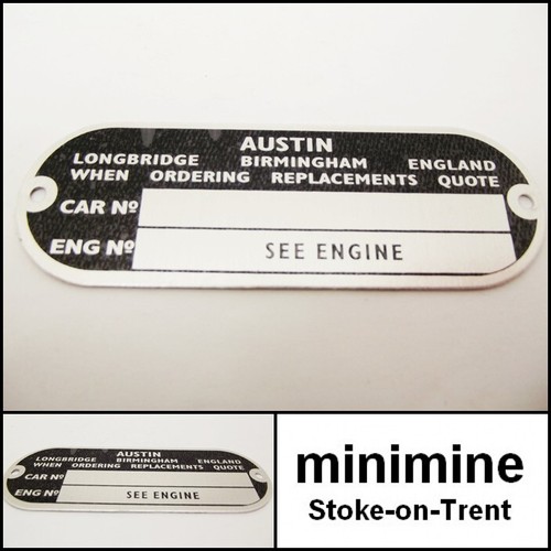 Classic mini chassis plate - mini,