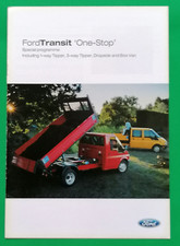 2003-04 FORD TRANSIT BODY BUILDER Sales Brochure - Box Van Tipper Dropside