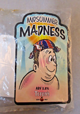Tetley's Midsummer Madness Ale - Pump Clip - Man Cave Display - Breweriana
