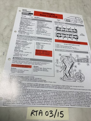 Automobile technical sheet - automobile,