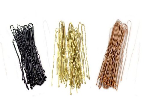 Waved bobby pins - waved, hair