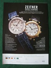 ZEITNER SUISSE TECHNIQUE HOMME FEMME LONDON WATCH ADVERT APPROX A4 SIZE FILE 5