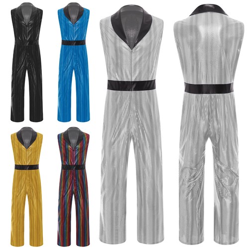 Mens 70s disco jumpsuit - mens,