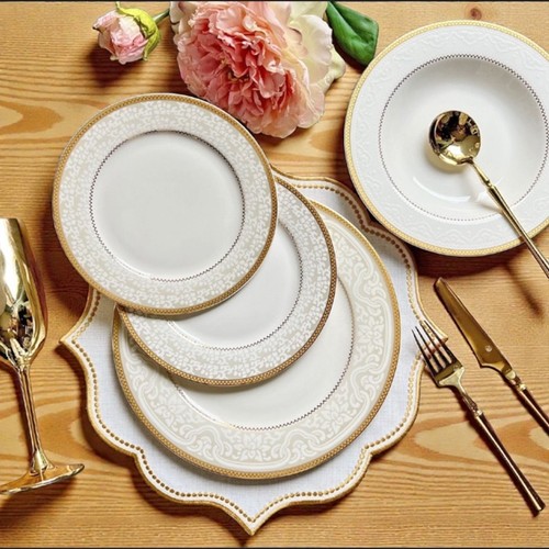 Luxury white and gold - white, piece