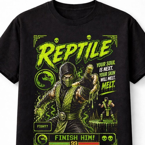 Reptile mortal kombat - reptile, retro
