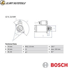 STARTER 0 986 023 240 FOR