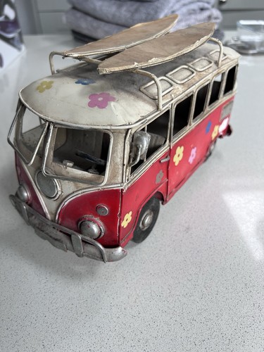 Metal red camper - metal, vw