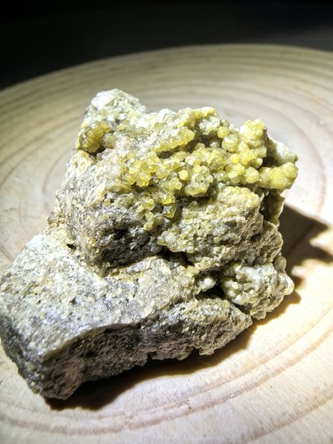 Natural olive green apatite - natural,