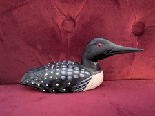 Hand Carved Wooden Loon or