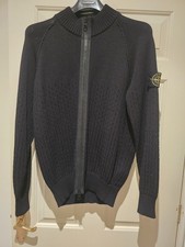 Stone Island Zip Knit Large Jumper Sweater Top Cardigan