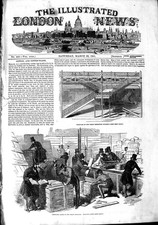 Old Antique Print 1851