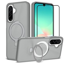 Case Phone Shockproof Cover Mag Safe + Tempered Glass For Samsung Galaxy A16/A17