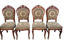 Vintage French Louis Style Solid Wood Dining Chair X4 Please Read 