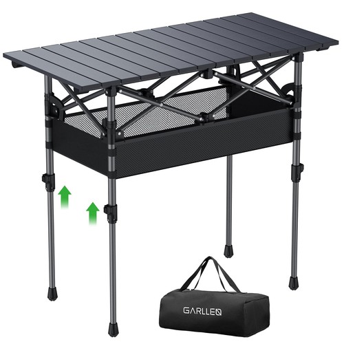 Folding camping table with - folding,